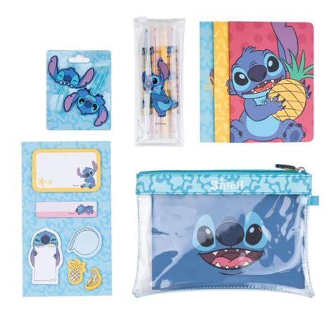 Przybory Do Szko Y Disney Stitch Zestaw Dla Dzieci Zeszyty Spinacze