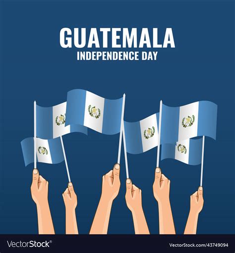 Guatemala independence day Royalty Free Vector Image