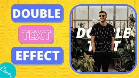 How To Add Double Text Effect In Canva Tutorial By Dlc Ventures India