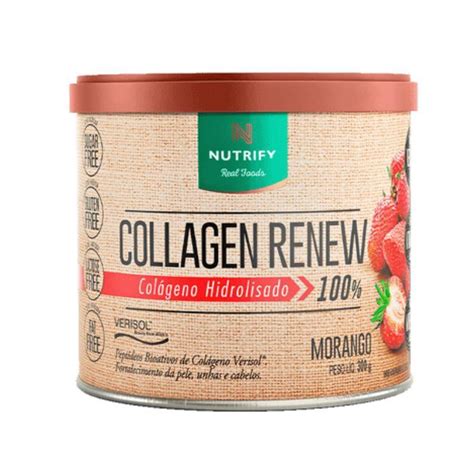 Collagen Renew Hidrolisado Nutrify 300g Colágeno Verisol Colágeno