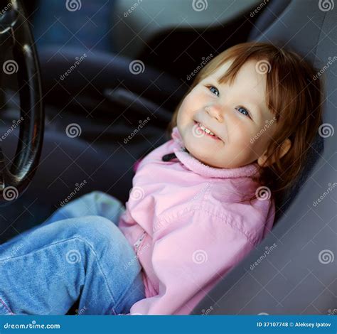 Driving little girl stock photo. Image of driver, pretend - 37107748