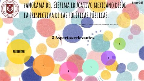 Panorama Del Sistema Educativo Mexicano Desde La Perspectiva De Las Políticas Públicas By