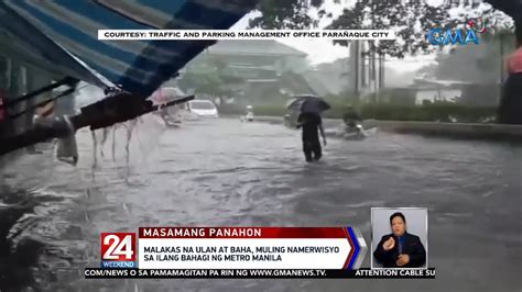 Malakas Na Ulan At Baha Muling Namerwisyo Sa Ilang Bahagi Ng Metro