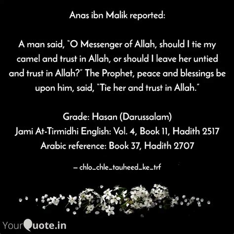 Anas ibn Malik reported: ... | Quotes & Writings by [ALLAH is The Best ...