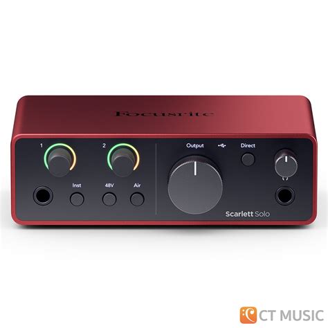 Focusrite Scarlett Solo 4th Gen สตอกแนน พรอมสง CT Music