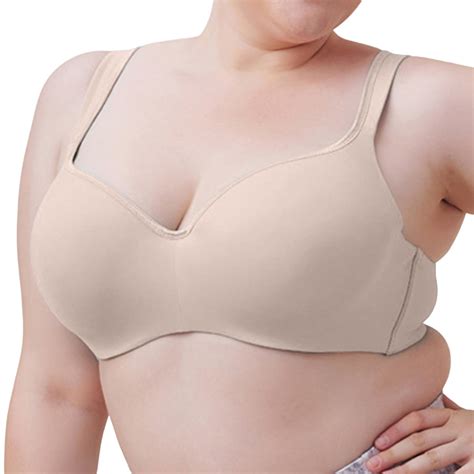 EHRWE Deep V Bras For Women Comfortable And Traceless Large Size Push