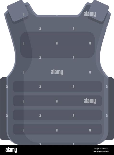 Textile Vest Icon Cartoon Vector Bullet Proof Army Armor Stock Vector