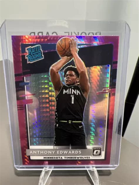 2020 21 DONRUSS OPTIC Anthony Edwards Rosa Hyper Prizm Rated Rookie RC