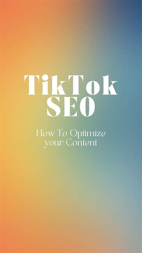 Tiktok Seo How To Optimize Your Content To Be Searchable And Where To Put Keywords Seo Social