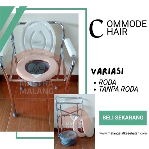 Jual Mastha Malang Kursi BAB Commode Chair Bongkar Pasang Tanpa Roda