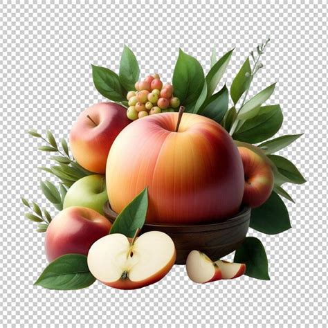 Premium Psd Apple Isolated Transparent Background Ai Generative