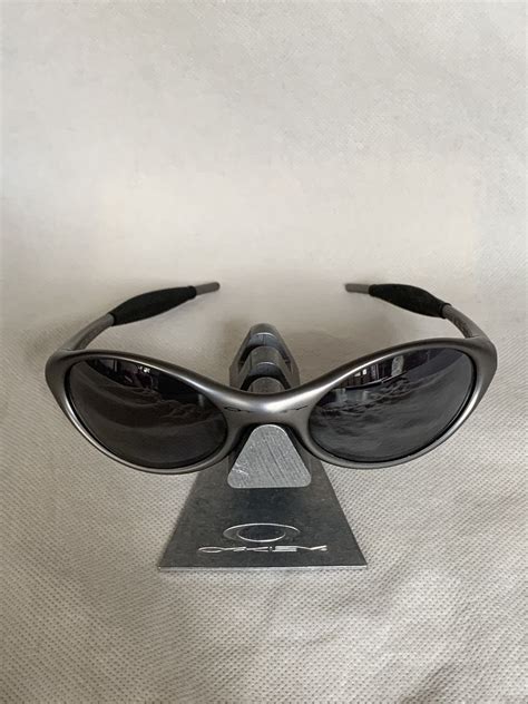 Oakley × Vintage Oakley Eye Jacket 10 Grey Vintage Sunglasses Grailed