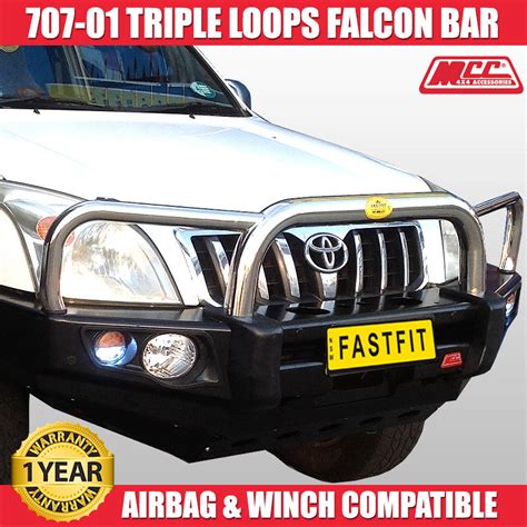 Shop Mcc Stainless Steel Triple Loops Falcon Bull Bar Led