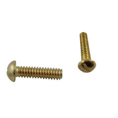 Home Pak 5 Pack 4 40 X 12 Brass Round Head Machine Screws Home Hardware