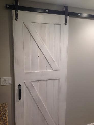 20 White Washed Sliding Barn Door The Urban Decor