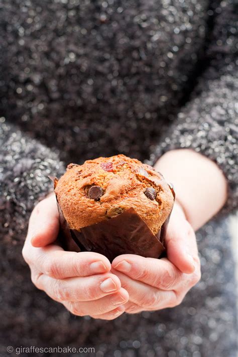 Strawberry Chocolate Chip Jumbo Muffins - Really moist bakery style muffins full of chocolate ...