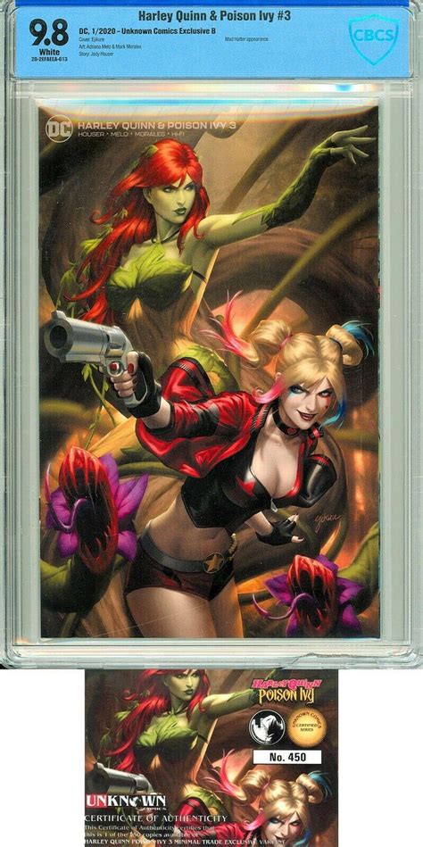 Harley Quinn And Poison Ivy 3 Unknown Comics Ejikure Exclusive B Cbcs 9 8 3780846644