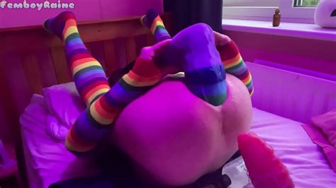 Slutty Femboy Raine In Stockings And Using Massive Anal Toys Bokeptube