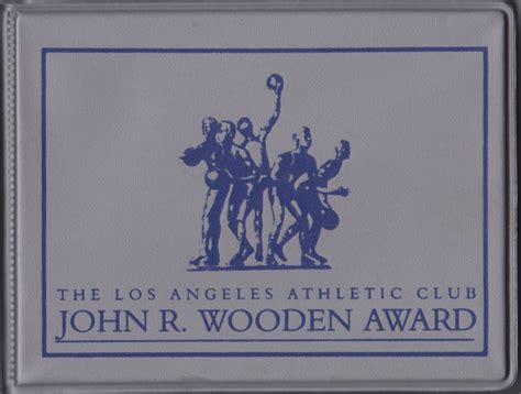 Los Angeles Athletic Club John R. Wooden Award Trading Card Set ...