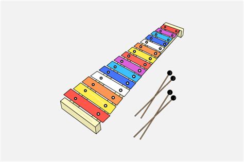 Illustration Design Of Colorful Xylophon Graphic By Curutdesign