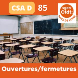 CSA D85 Mesures De Carte Scolaire SGEN CFDT Pays De Loire