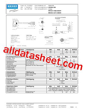 Mk A W Datasheet Pdf Meder Electronic