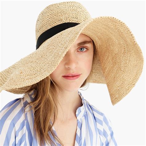 Extra Wide Brim Packable Hat Women Accessories J Crew Packable