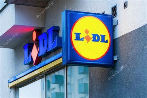 Lidl Logotype At A Food Market Shop Stock Editorial Photo © Steho