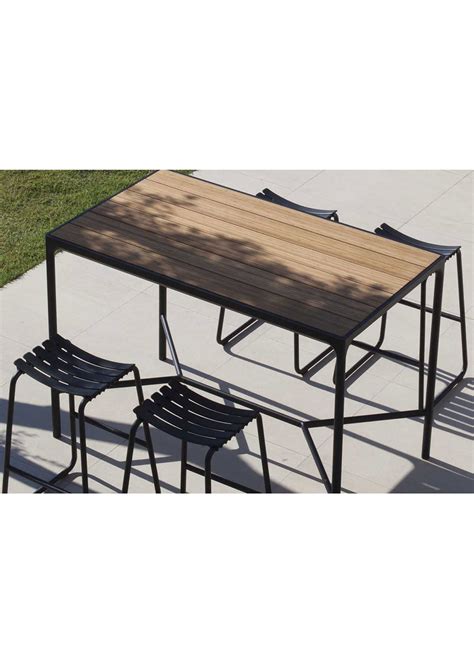 Houe Four Table Mesa De Jard N Black Bamboo X Bar