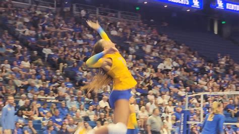 Olivia Babcock Serves Aggressively At Match Against Kentucky September