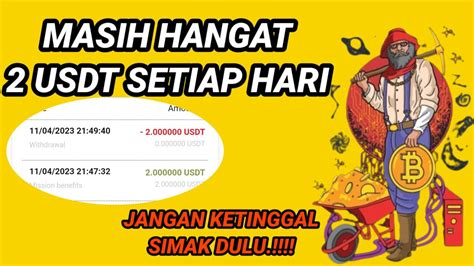 Baru Rilis Withdraw Usdt Setiap Hari Penghasil Usdt Terbaru Live