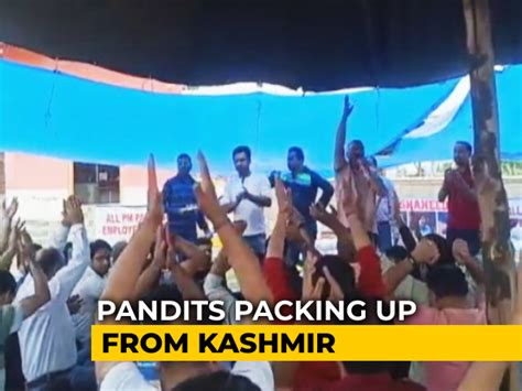 Kashmiri Pandits Protest Threaten To Leave After Targeted Killings