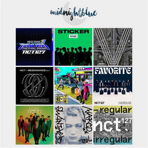 Nct S Discography Album Covers Solos Etsy