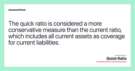 quick ratio awesomefintech blog