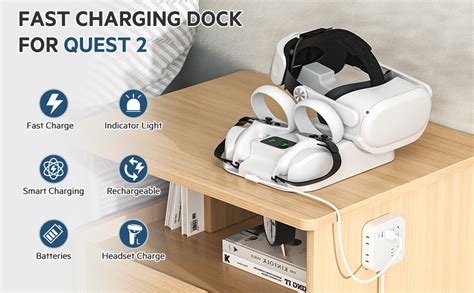 Aceshop Charging Dock For Quest Vr Headset Charging Stand For Oculus