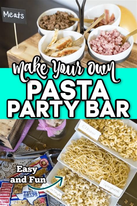 You Need This Pasta Bar At Your Next Party Pasta Bar Pasta Party