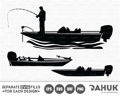 Bass Fishing SVG File Bass Boat SVG Fisherman Fishing Man - Etsy