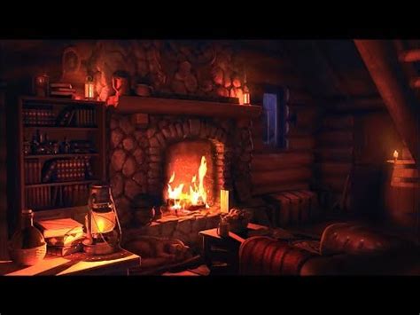 Wood Cabin Ambience Blizzard And Snowstorm Sounds Youtube Cabins