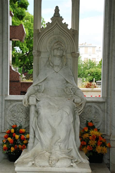 Seated Figure Of A Woman Grave Monument Monceau Flickr