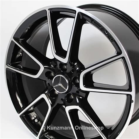 20-inch AMG alloy-wheel-set Mercedes-Benz E-Class C238 5-twin-spoke black | A2134012400/2500 ...