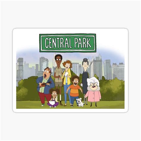 "Central Park Tv Show - All Characters" Sticker for Sale by odd2me | Redbubble