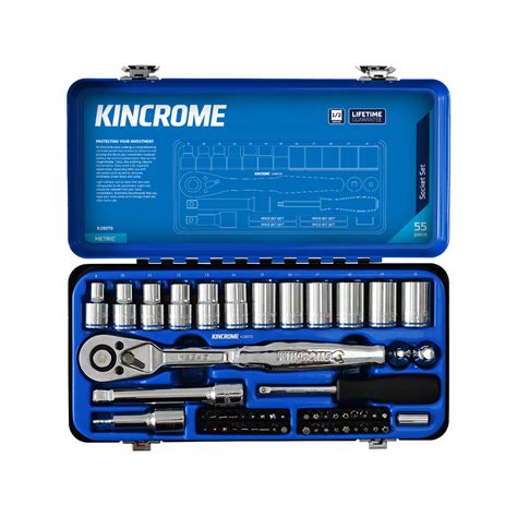 Kincrome 55 Piece 12 Drive Metric Socket Set Bunnings Australia