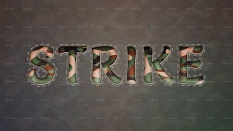 Strike Editable Text Effect - Graphics | Motion Array