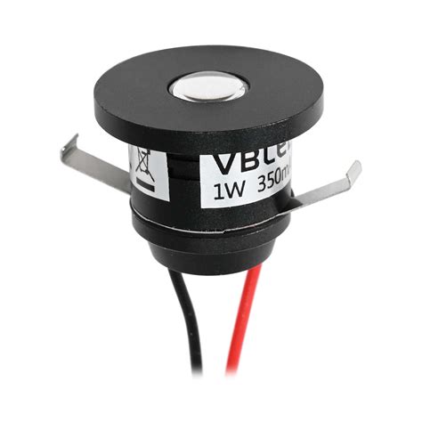 1W LED Mini Einbauspot "ALDYNE" Schwarz | VBLED