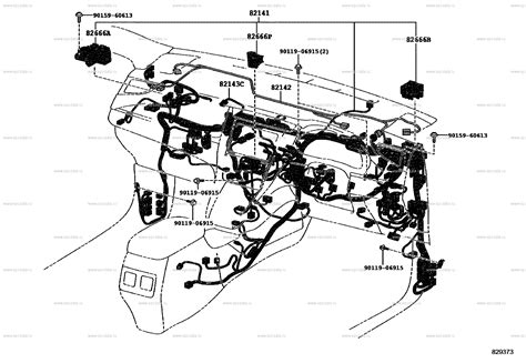 Электропроводка и монтажные детали для Toyota Harrier Xu60 3 поколение