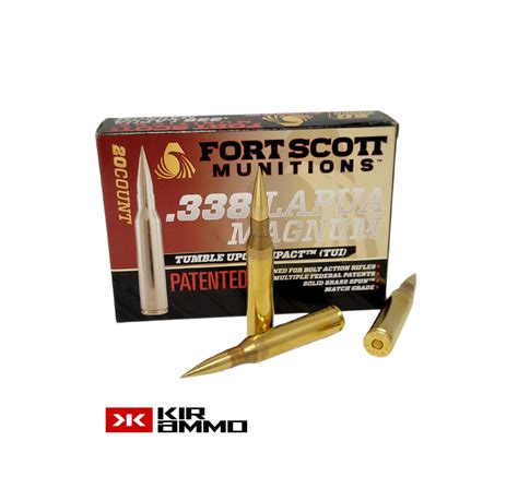 Fort Scott 338 Lapua Mag Match Tui Solid Brass Ammunition