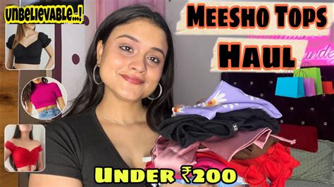 Pinterest Tops From Meesho Tops Haul Under Latest Haul Vidushee