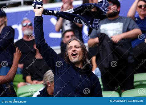 A League Melbourne Victory V Newcastle Jets Editorial Stock Photo