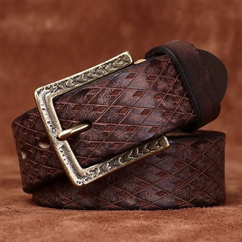 Cm Thickened Italian Pure Cowhide High Quality Genuine Leather Belts