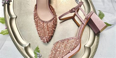 Rose Gold Sandal Sepatu Pesta Wanita Block Heels Cm Aveda Hf